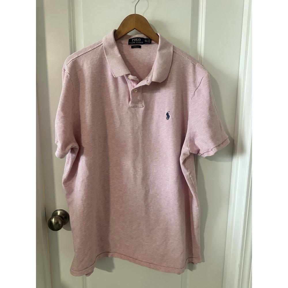 Polo Ralph Lauren Men's Pink Polo XXL